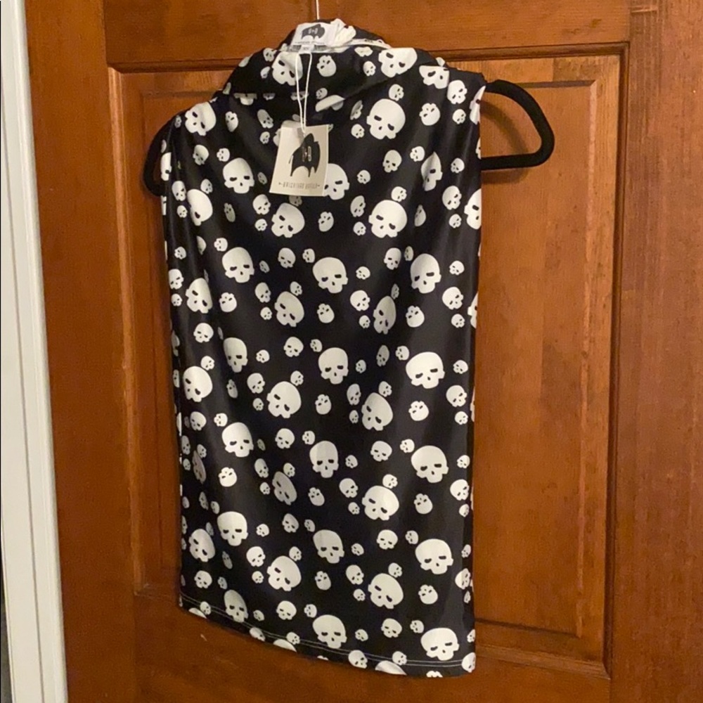 Brickyard Buffalo Skull pencil skirt